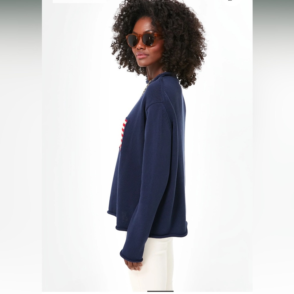 NWT Tuckernuck Navy Americana Sweater - Size XL - Picture 4 of 15